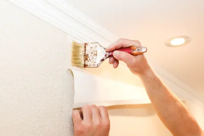 Pose de papier peint à Liez — revêtements muraux et toiles de verre